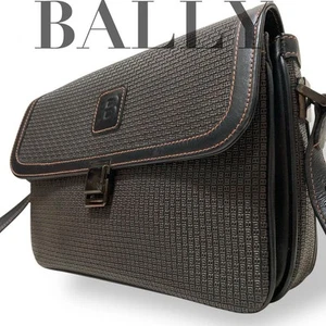 Bally Messenger Bag Hombro B Logo Negro Auténtico Mujer Bolsos y Bolsos - Imagen 1 de 12