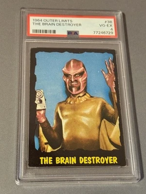 Vintage Outer Limits Daystar Card 1964 Monster Sci Fi PSA 4 Brain Destroyer #38 - Image 1 of 2