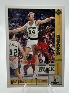 Brad Lohaus Milwaukee Bucks 1991 Upper Deck #383 - Imagen 1 de 2