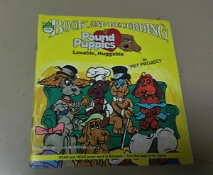 VINTAGE POUND PUPPIES BOOK AND 45 RPM VINYL RECORD PETER PAN 1985 PET PROJECT - Picture 1 of 4