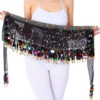 sequin wrap skirt festival