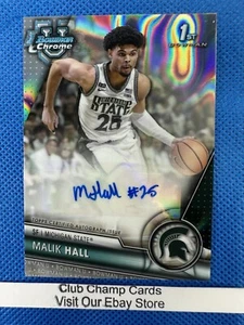 2024 BCPA-MH Malik Hall Bowman Cromo Baloncesto 1er Refractor de Lava Automático 076/199 - Imagen 1 de 12