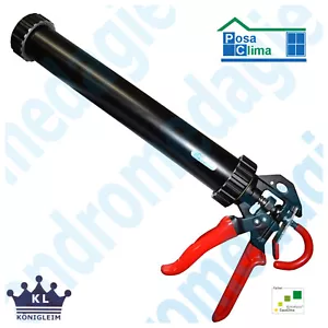 PISTOLA A TUBO PER SILICONE SACCHETTI ML 400/600 PosaClima per uso Professionale - Picture 1 of 2