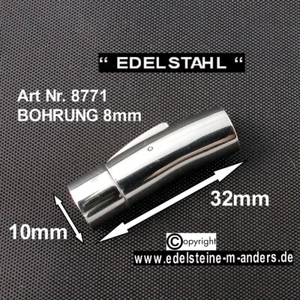 Hebeldruckverschluss Lederbandverschluss Kautschuk Ketten Armband Verschluss DIY - Bild 1 von 2