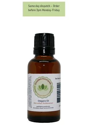 QUALIFIED NATUROPATH Oregano Oil - 30ml - Min 80% Carvacrol