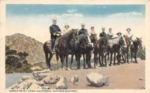 Mt Lowe California Horse Riding on Summit Vintage Postcard AA98871 - Picture 1 of 2