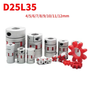 2pcs D25/L35mm Flexible Plum Coupling Shaft Coupler CNC Stepper Motor Jaw Spider - Picture 1 of 9