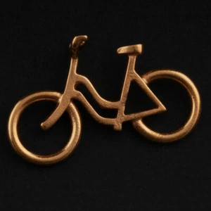 GEORG JENSEN Bike Pendant. Brass / Gold "Sunshine & Night". Ole Bent Petersen - Picture 1 of 2
