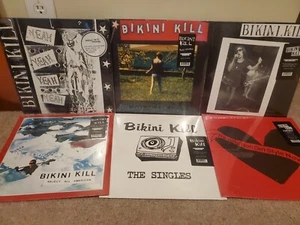 Lot of 6 Bikini Kill LPs: The Singles, Yeah Yeah Yeah Yeah, Reject All-American - Picture 1 of 8