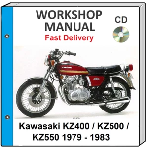 KAWASAKI KZ400 KZ500 KZ550 1979 1980 1981 1982 1983 SERVICE REPAIR SHOP MANUAL - Picture 1 of 1