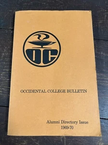 Occidental College Bulletin Alumni Directory 1969-1970 Yearbook - Bild 1 von 5