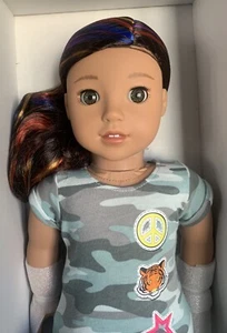 New American Girl Doll - Truly Me #120 Hazel Eyes, Brown Rainbow Hair - Picture 1 of 6