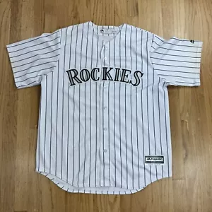 Maglia Majestic Coolbase Colorado Rockies Murphy #23 taglia grande spilla a righe - Foto 1 di 11