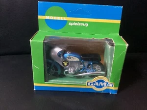 1:24 Gama 9052 Motorrad BMW R 75/5, blau, guter Zustand mit OVP KRO - Picture 1 of 13