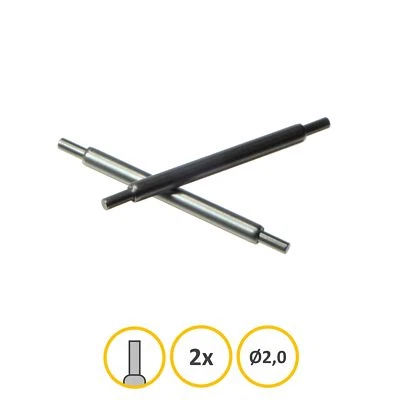 WATCHFIX Barre a molla senza spalla 20 mm (2 mm) per i modelli Rolex più recenti 2 pezzi