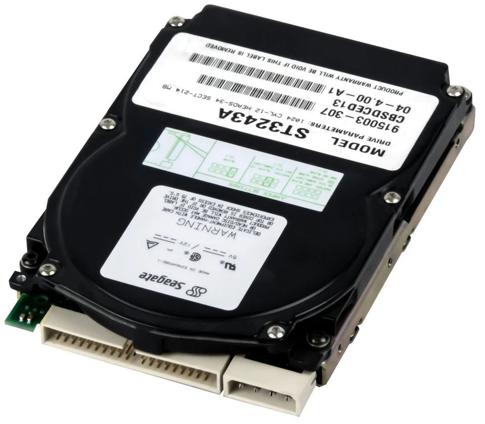 Hard Drive Seagate ST3243A 214MB 3800U/Min 32KB Cache Pata Ata Ide 3.5 " Inch - Image 1 of 3