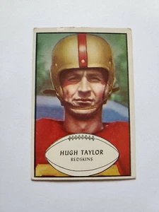 1953 Bowman Football #84 Hugh Taylor Redskins Acceptable condition (see pics) - Bild 1 von 2