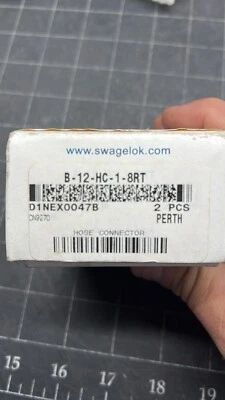 NEW BRASS Swagelok B-12-HC-1-8RT  (Pack of 2) - Image 1 of 2