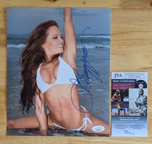Christy Hemme Signed 8x10 Bikini Photo WWE TNA JSA COA #UU17994 - Picture 1 of 3