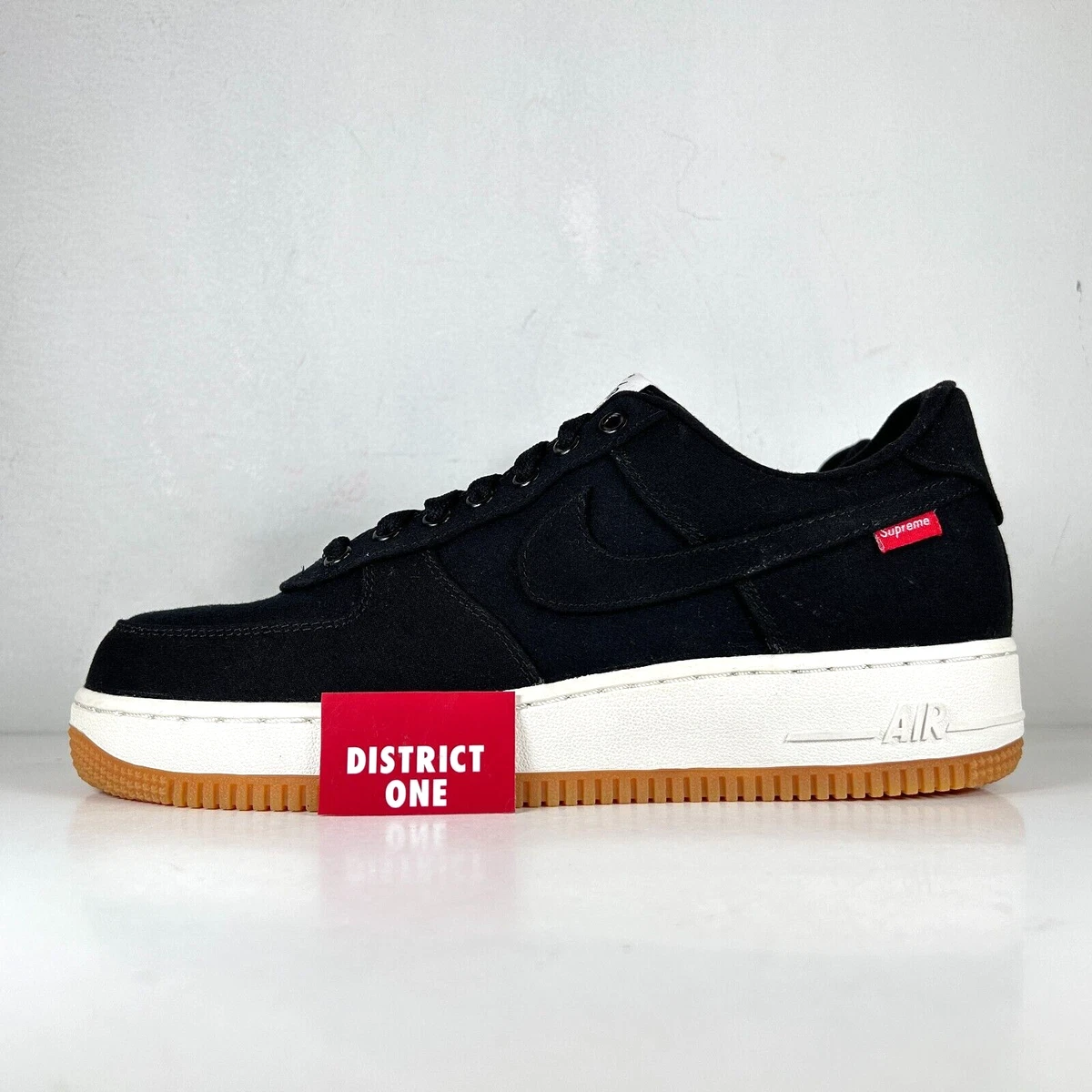Nike Supreme x Air Force 1 Premium '08 NRG Low Black | eBay