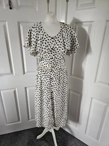 St Michael Vintage Blumendruck Midikleid Größe 12 neu mit Etikett 1980er Jahre Teadress  - Bild 1 von 17