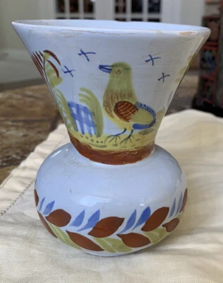 Vintage 4.5  Inch Quimper Vase, France - Image 1 of 4