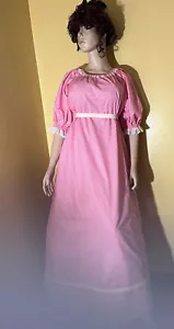 Neu Erwachsene Pionier Regency Emma viktorianisches Tageskleid Kostüm groß S-L - Bild 1 von 4