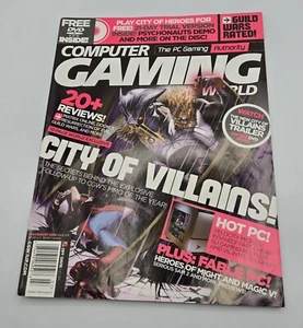 Computer Gaming World Collectable Game Magazine July 2005 #253 City Of Villains - Picture 1 of 7