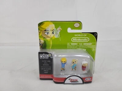 NUEVO Paquete de 3 minifiguras de World of Nintendo Zelda ~ Abuela, Aryll, Outset Link Foto 1 de 4