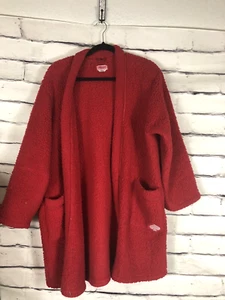 Bata Kate Spade New York Mujer Talla L/XL Roja Manga Larga Bolsillos - Imagen 1 de 6
