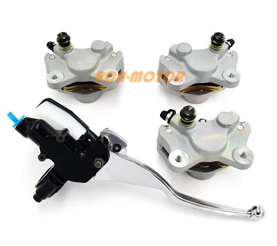 Pinzas de freno delanteras y traseras y cilindro maestro de freno para Arctic Cat 250 300 375 Foto 1 de 2