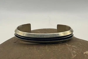 Navajo Tom Hawk “RAIL” Sterling Silver Cuff Bracelet 25.5 gr #5 - Picture 1 of 10