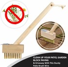Patio Weed Brush Scraper Wire Metal Bristle Weed Removal 30cm Weeding  Tool