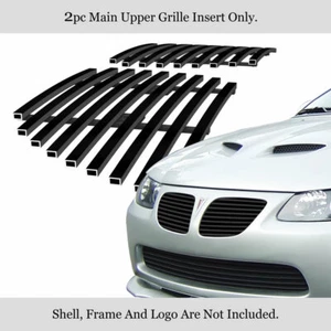 Fits 2004-2006 Pontiac GTO Upper Stainless Black Billet Grille Grill Insert - Picture 1 of 7