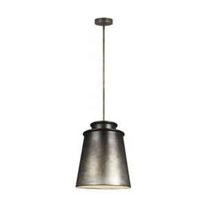 Feiss - Fiona 15 in. W 3-Light Oil Can Grey Pendant - Picture 1 of 4