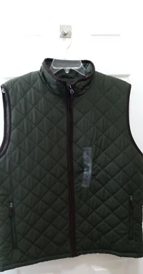 Chaleco Acolchado Field & Stream Cremallera Completa Verde Exterior Puffer Para Hombres XL NUEVO CON ETIQUETAS NUEVO  Foto 1 de 4