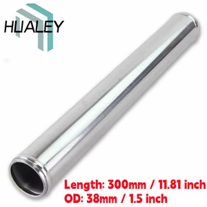 Tubo intercooler turbo recto de aluminio 38 mm 1,5" tubo tubo L = 300 mm - Imagen 1 de 4