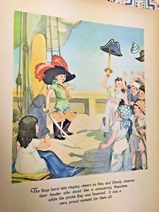 ONE PAGE FROM BOOK: THE PETER PAN PICTURE BOOK LOT 4 - Imagen 1 de 2