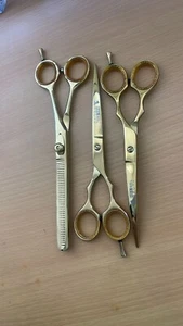 7" Professional 3Pcs PET DOG Grooming scissors Cutting & Thinning&Curved shears - Picture 1 of 6