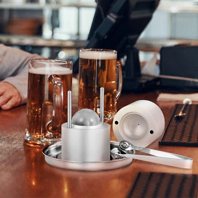 VEVOR Kit per Palline Ghiaccio in Alluminio Argento Stampo Ghiaccio Sferico 61mm - Immagine 1 di 4