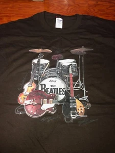 NEW!! Very Kool!! BEATLES GEAR-INSTRUMENTS  XXL BLACK NWOT - Picture 1 of 1