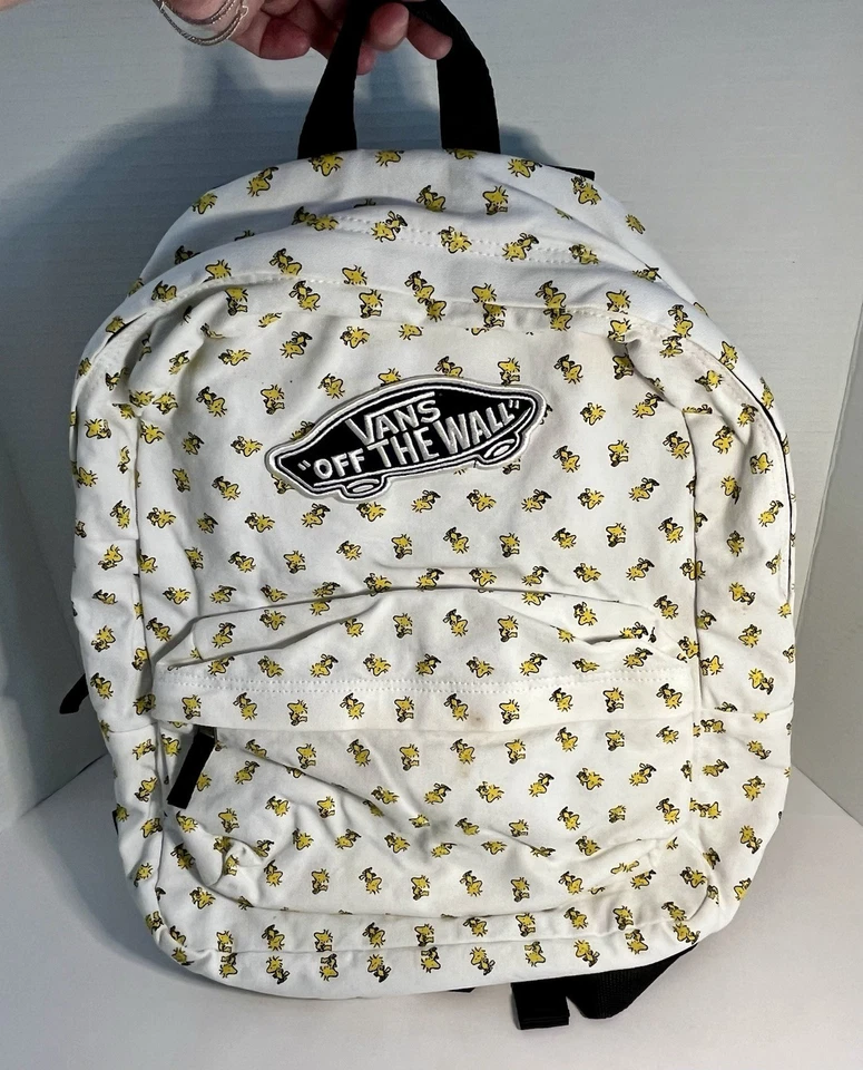 Mochila Woodstock Rara Vans “Off The Wall” Vans X Peanuts 2017 Blanca Foto 1 de 4