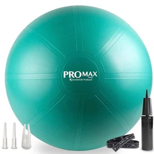SmarterLife PRO MAX Exercise Ball for Stability Workout, Fitness, Pregnancy, ... - Picture 1 of 7