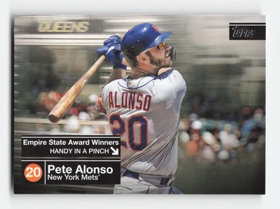 2020 Topps Empire State Award Winners #ESAW-17 Pete Alonso Near Mint or Better - Image 1 of 2