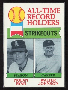 1979 Topps #417 All-Time Record Holders: Strikeouts - EX/EX+ - Picture 1 of 2