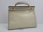 Damen Tasche Kunstleder Mid Century 1950er Jahre weiß #2510998