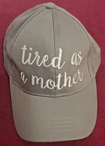 Baseballmütze C.C Exclusives Tired As a Mother grau bestickt Motherhood_ Einheitsgröße - Bild 1 von 13