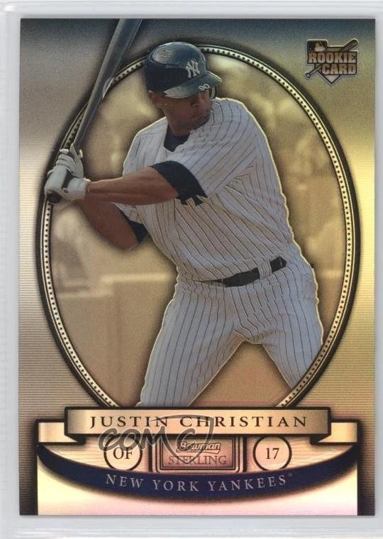 2008 Bowman Sterling Refractor /199 Justin Christian #BS-JCH Rookie RC - Image 1 of 2
