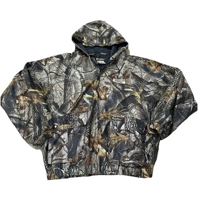 Scent Blocker Plus Frontier Camo Hooded Hunting Jacket Men’s Sz L Real Tree Camo - Image 1 of 4