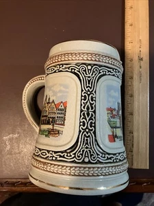 Gerz Germany Beer Mug Stein Stoneware - Munchen, Nurnberg, Frankfurt - Picture 1 of 6